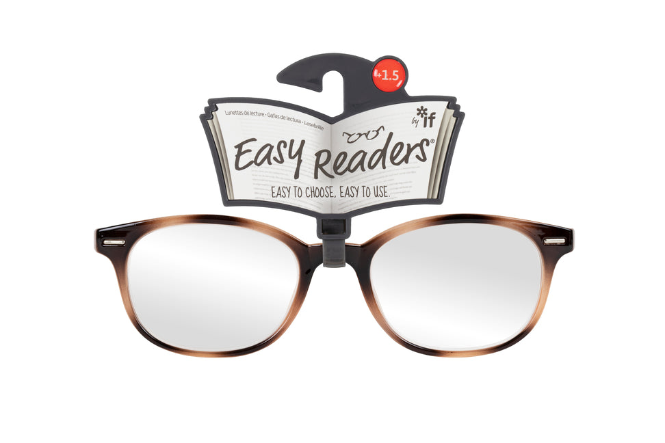 Easy Readers Round Beige and Brown +1.5