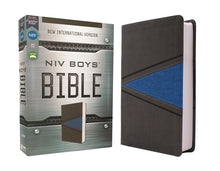 Niv, Boys Bible, Leathersoft, Gray/Blue, Comfort Print