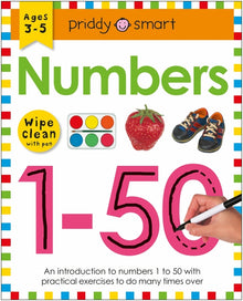 Numbers 1-50 (Wipe Clean Workbook): Ages 3-5; Wipe-Clean with Pen