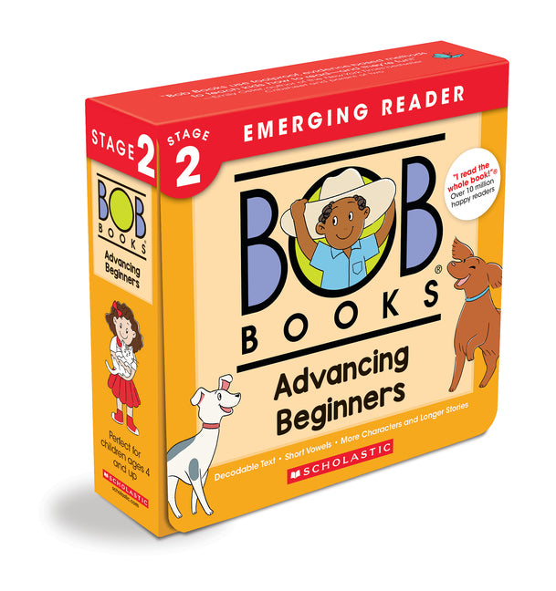 Bob Books - Advancing Beginners Box Set of 12 Paperbacks Decodable Phonics Books, Ages 4 and Up, Kindergarten (Stage 2: Emerging Reader)