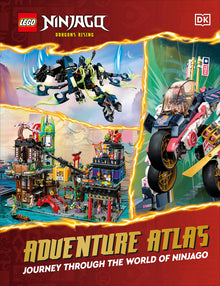Lego Ninjago Dragons Rising Adventure Atlas: Journey Through the World of Ninjago (Without Minifigure)