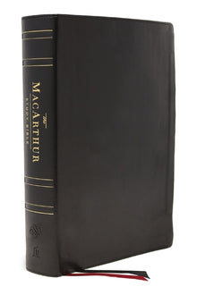 Esv, MacArthur Study Bible, Black Genuine Leather, Thumb Indexed: Unleashing God's Truth One Verse at a Time (Holy Bible, English Standard Version)