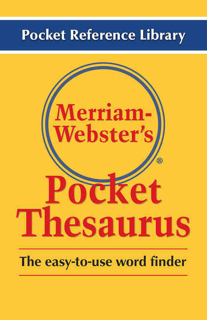 Merriam-Webster's Pocket Thesaurus - Newest Edition