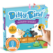Ditty Bird Nursery Rhymes Interactive Musical Sound Book for Toddlers 1- 3 Sing-Along Boardbook for Baby