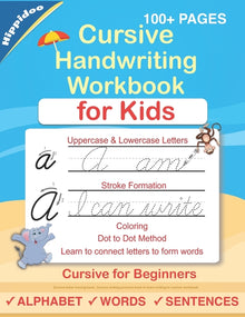 Cursive Handwriting Workbook For Kids: Cursive for beginners workbook. Cursive letter tracing book. Cursive writing practice book to learn writing in