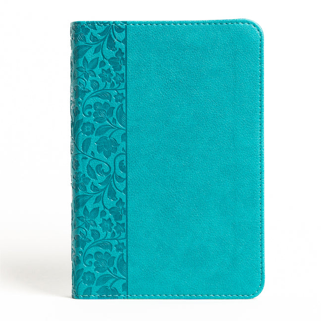 NASB Large Print Compact Reference Bible, Teal Leathertouch