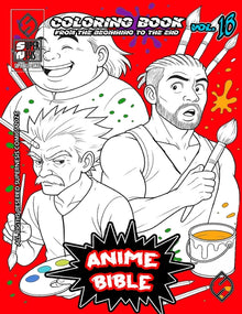 Anime Bible From The Beginning To The End Vol. 18: Coloring book: Coloring book