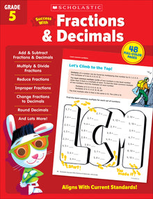 Scholastic Success with Fractions & Decimals Grade 5 Workbook