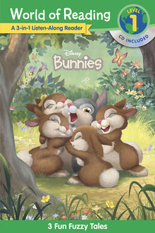 World of Reading: Disney Bunnies 3-In-1 Listen-Along Reader-Level 1: 3 Fun Fuzzy Tales [With Audio CD]