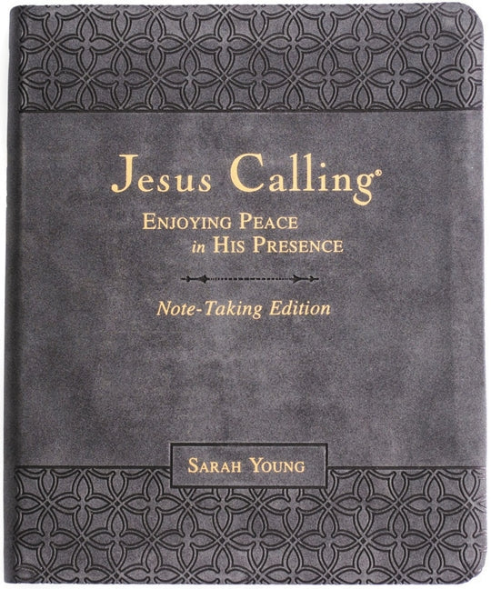 Jesus Calling Note-Taking Edition, Leathersoft, Black, with Full Scriptures: Enjoying Peace in His Presence (a 365-Day Devotional and Prayer Journal)
