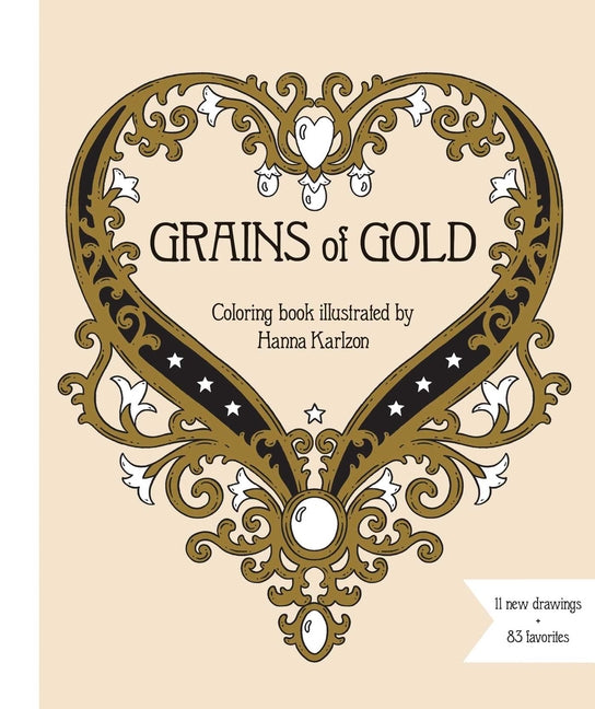 Grains of Gold Coloring Book: Hardcover Adult Coloring Book Featuring Thick, High-Quality Paper