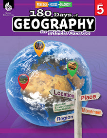 180 Days(tm) Geography for Fifth Grade: Practice, Assess, Diagnose