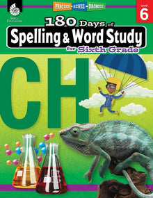 180 Days(tm) Spelling and Word Study for Sixth Grade: Practice, Assess, Diagnose