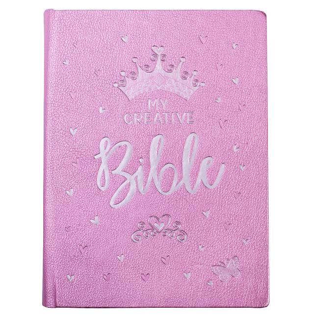 ESV My Creative Bible for Girls Faux Leather Hc, Pink Glitter