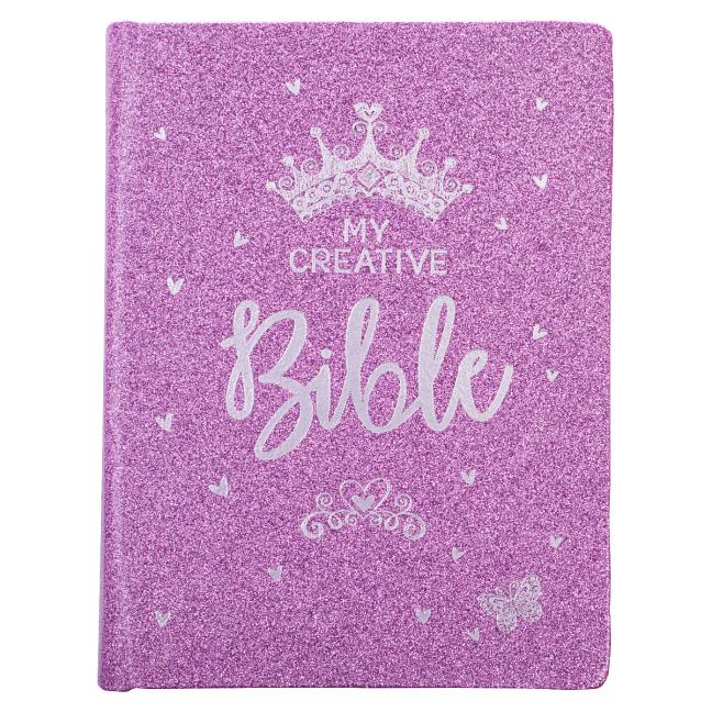 ESV My Creative Bible for Girls Faux Leather Hc, Purple Glitter