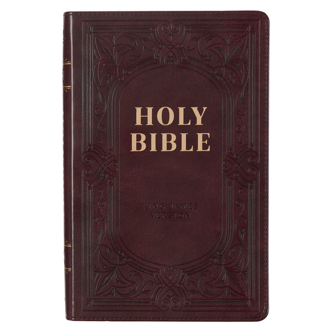KJV Bible Deluxe Gift (Faux Leather, Dark Brown)