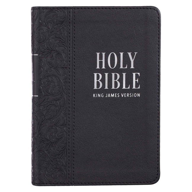 KJV Bible Compact Large Print (Faux Leather, Black)