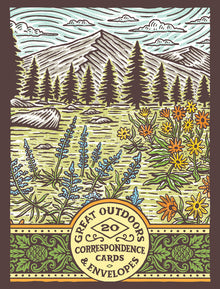 Great Outdoors Correspondence Cards: (Flat Cards of Natural Landscapes, Illustrated Blank Stationery That Celebrates Nature)
