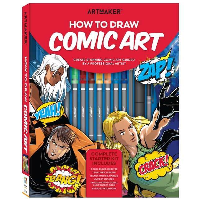 Art Maker How to Draw Comic Art Kit