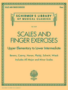 Scales and Finger Exercises: Schirmer Library of Classic Vol. 2107 Finger Exercise Book with Piano Scales Chords and Arpeggios