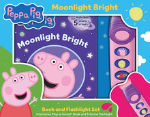 Peppa Pig: Moonlight Bright Book and 5-Sound Flashlight Set [With Flashlight and Battery]