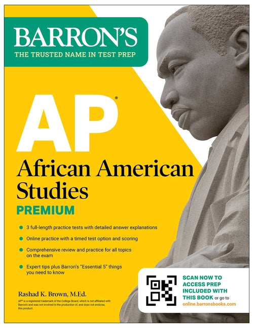 AP African American Studies Premium, First Edition: Prep Book with 3 Practice Tests + Comprehensive Review + Online Practice (2026)