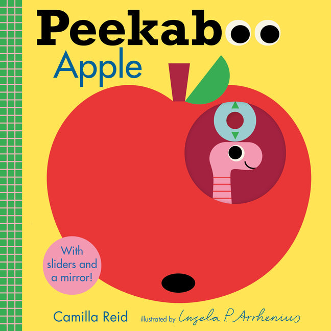 Peekaboo: Apple: (An Interactive Board Book for Babies & Toddlers with Mirror & Sliders to Push, Pull, or Turn. Cute Artwork Includes a Baby, Butterfl