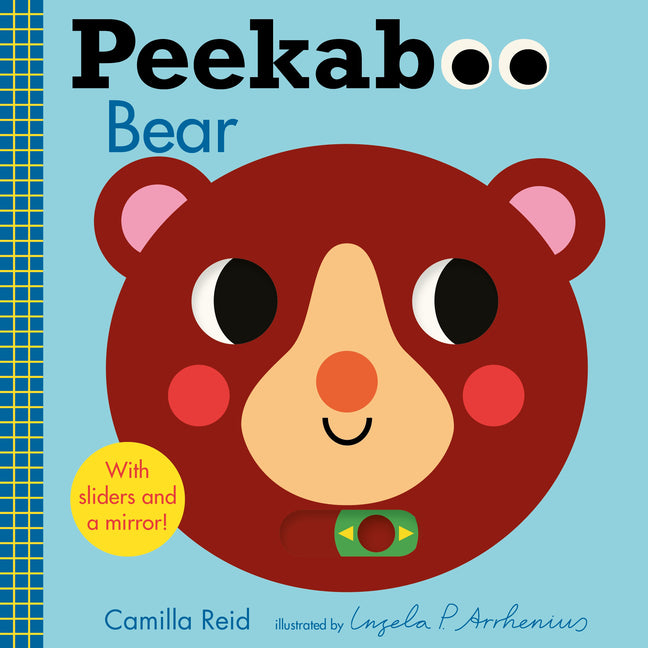 Peekaboo: Bear: (An Interactive Board Book for Babies & Toddlers with Mirror & Sliders to Push, Pull, or Turn. Cute Artwork Includes Ladybugs, Bunnies