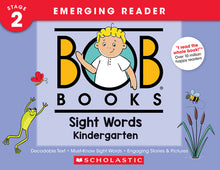 Bob Books - Sight Words Kindergarten Hardcover Collection of 10 Stories Decodable Phonics Stories, Ages 4 and Up, Kindergarten (Stage 2: Emerging Read