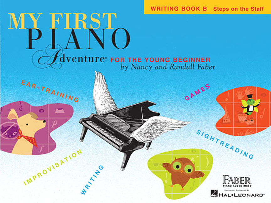 My First Piano Adventure, Writing Book B, Steps on the Staff: For the Young Beginner