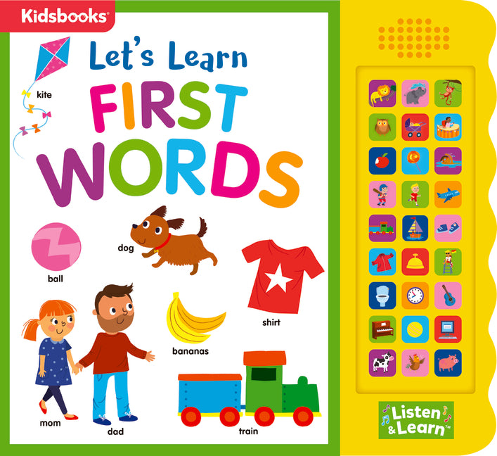 27-Button Sound Book Let's Learn First Words