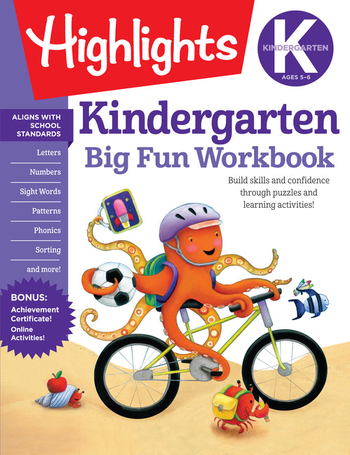 Kindergarten Big Fun Workbook: Prep Workbook with Kindergarten Learning Activities Featuring Tracing Worksheets, Alphabet Practice, Math Activities an