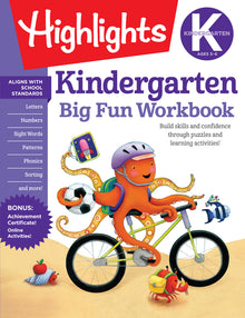 Kindergarten Big Fun Workbook: Prep Workbook with Kindergarten Learning Activities Featuring Tracing Worksheets, Alphabet Practice, Math Activities an