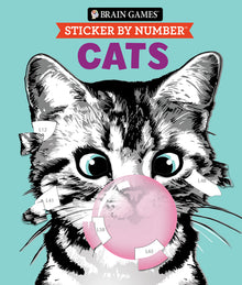 Brain Games - Sticker by Number: Cats (28 Images to Sticker): Volume 2