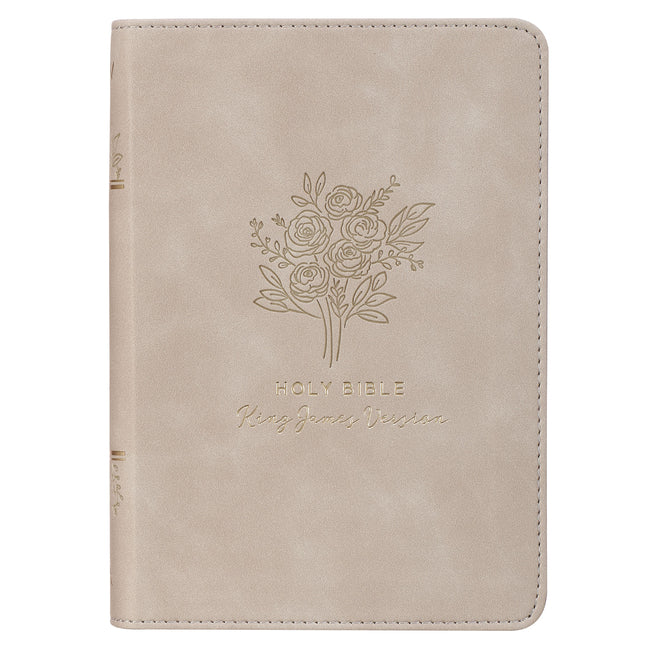 KJV Bible Compact (Faux Leather, Taupe)