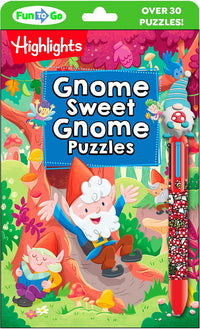 Gnome Sweet Gnome Puzzles: Magical Kids Puzzle Book with Gnomes, Fairies and Dragons, Hidden Pictures Puzzles and On-The-Go Activities for Car or Plan
