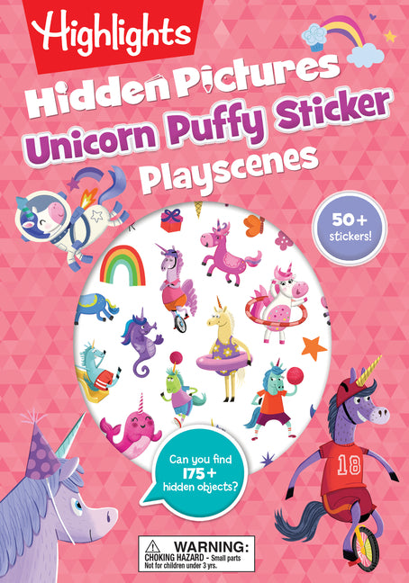 Unicorn Hidden Pictures Puffy Sticker Playscenes: Unicorn Hidden Pictures Puffy Sticker Playscenes (Highlights Puffy Sticker Playscenes): Unicorn Stic