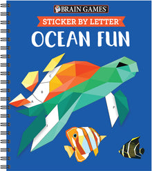 Brain Games - Sticker by Letter: Ocean Fun (Sticker Puzzles - Kids Activity Book) [With Sticker(s)]