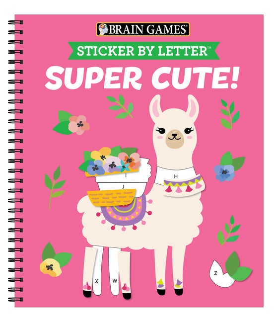 Brain Games - Sticker by Letter: Super Cute! Unicorn, Sloth, Koala & More Sticker Puzzles - Kids Activity Book