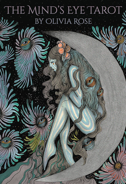 The Mind's Eye Tarot: 78 Borderless Gilt-Edged Cards, Linen Finish, Dreamy Artwork by Artist Olivia Rose, 172-Page Illustrated Guidebook, Harness Femi