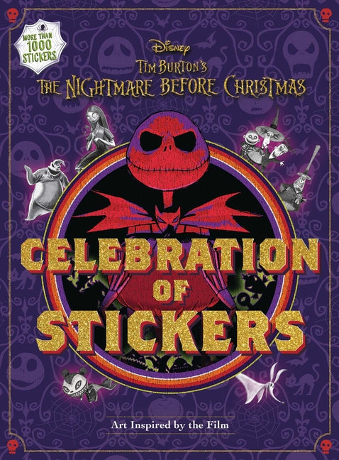 Disney Tim Burton's the Nightmare Before Christmas Celebration of Stickers - Sticker Book for Teens and Adults, Officially Licensed