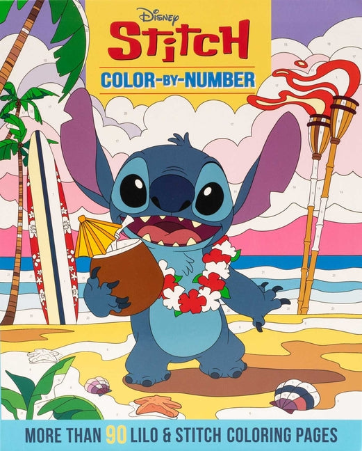 Disney Stitch Color-By-Number - Coloring Book for Teens and Adults, Officially Licensed
