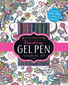 Kaleidoscope: Fabulous Gel Pen Coloring Kit: Includes 8 Gel Pens and Dozens of Designs! [With Pens/Pencils]