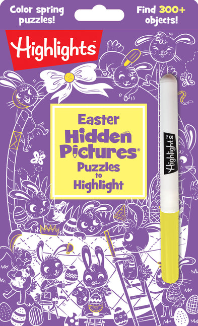 Easter Hidden Pictures Puzzles to Highlight: Easter Coloring and Puzzle Book for Kids 6-9, Solve Hidden Pictures Puzzles Featuring Bunnies, Flowers an