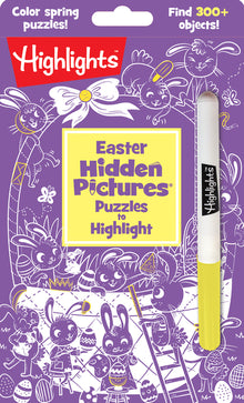 Easter Hidden Pictures Puzzles to Highlight: Easter Coloring and Puzzle Book for Kids 6-9, Solve Hidden Pictures Puzzles Featuring Bunnies, Flowers an