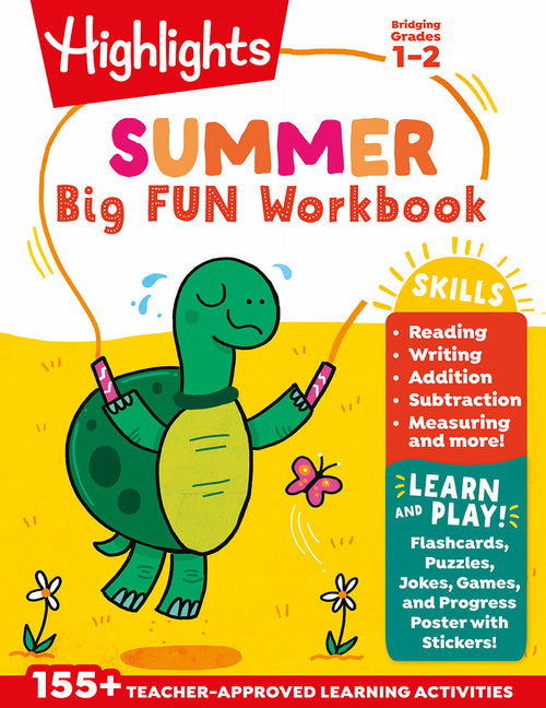 Summer Big Fun Workbook Bridging Grades 1 & 2: Summer Learning Prep for Spelling, Reading Comprehension, Language Arts and More, 1st Grade to 2nd Grad