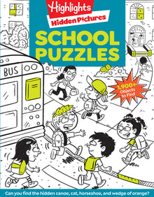 School Puzzles: Activity Book for Kids 6 and Up with Over 100 Puzzles Featuring Classrooms, Field Trips and More, Search and Find Over 1,900 Hidden Ob