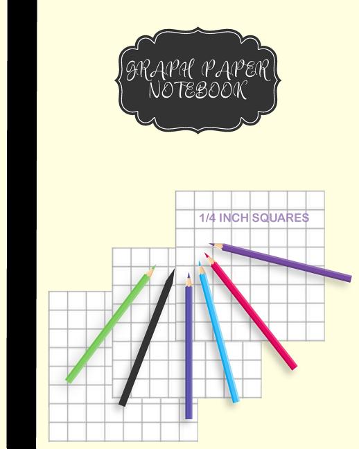 Graph Paper Notebook 1/4 inch squares: Graph Paper Composition Book For Children and Women 8 x 10 inch, 122 Pages