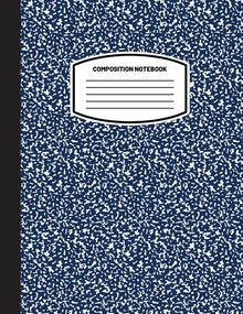 Classic Composition Notebook: (8.5x11) Wide Ruled Lined Paper Notebook Journal (Dark Blue) (Notebook for Kids, Teens, Students, Adults) Back to School