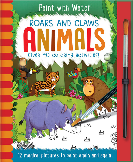 Roars and Claws - Animals: Reusable, Mess-Free Activity Book for Kids Ages 3+